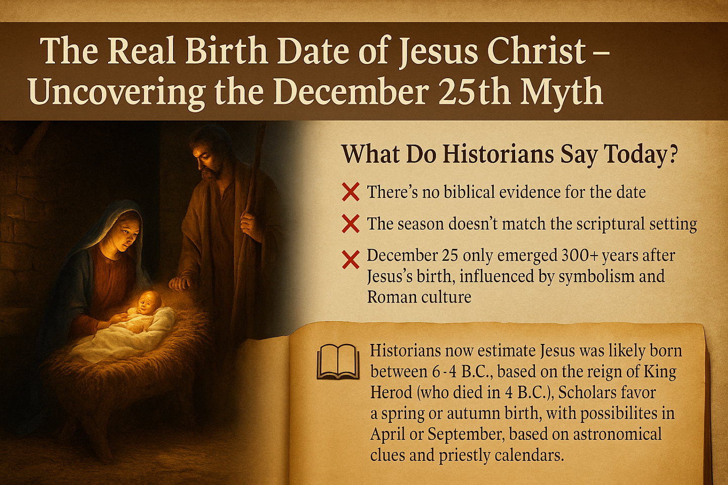 Real Birth Date of Jesus Christ